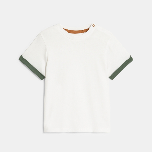 سالوبيت دنيم مخطط وتيشيرت أخضر للأولاد الصغار